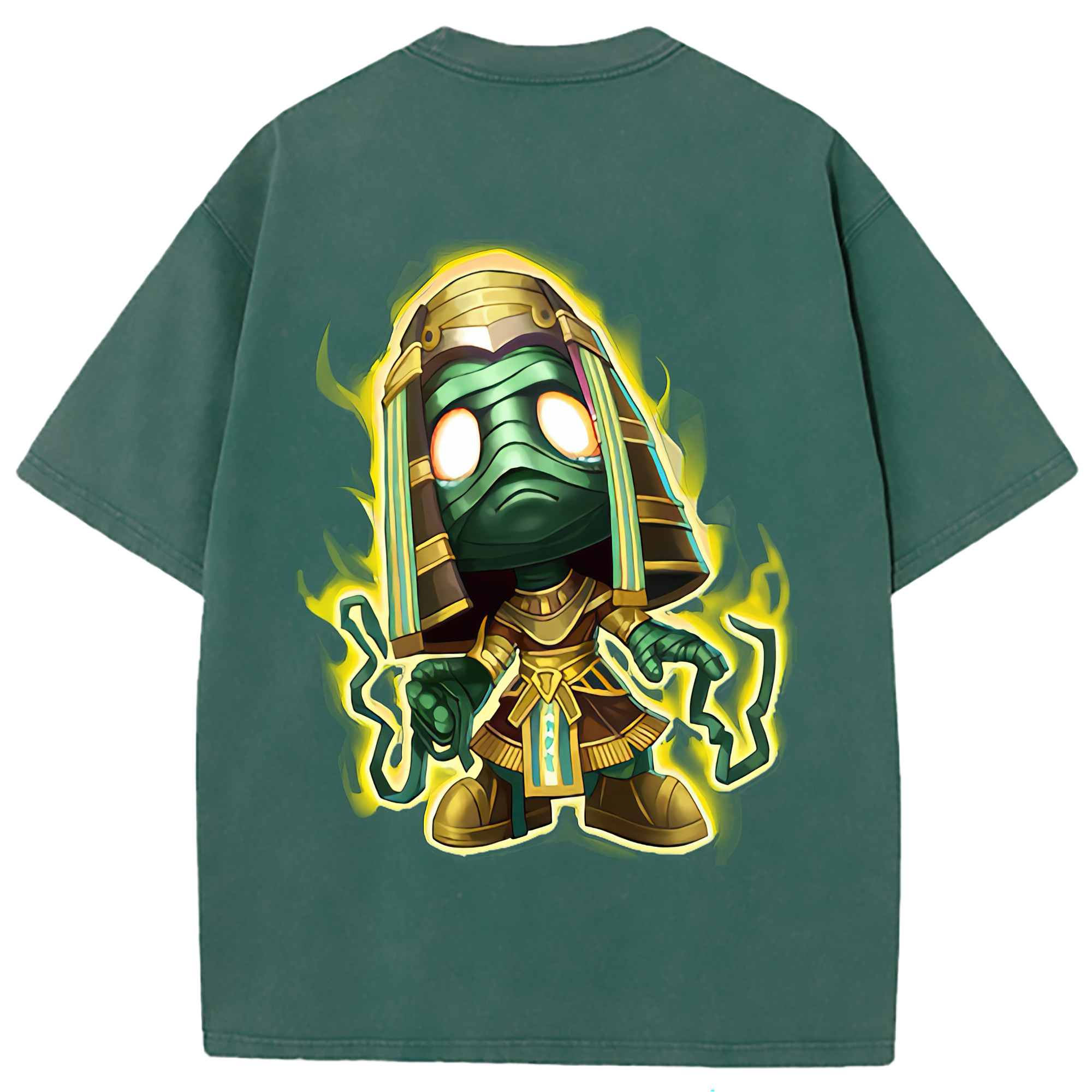 （画像用） リーグ・オブ・レジェンド League of Legends LOL 綿100% ヴィンテージ風 半袖Tシャツ（背面プリント）